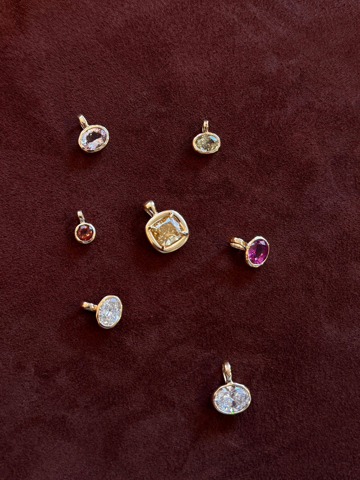 Aurum Pendant in Pink Sapphire