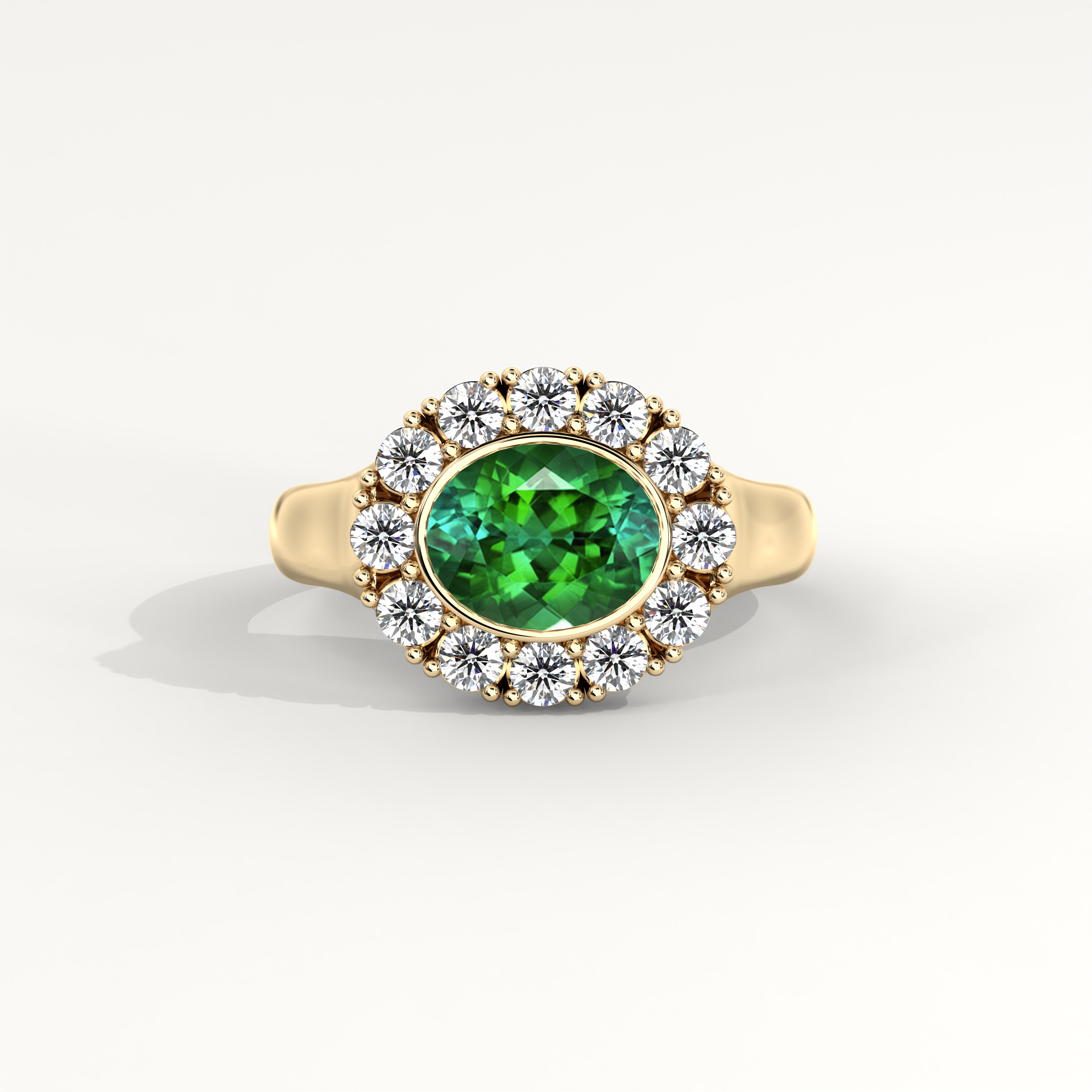 Kismet Ring in Green Tourmaline