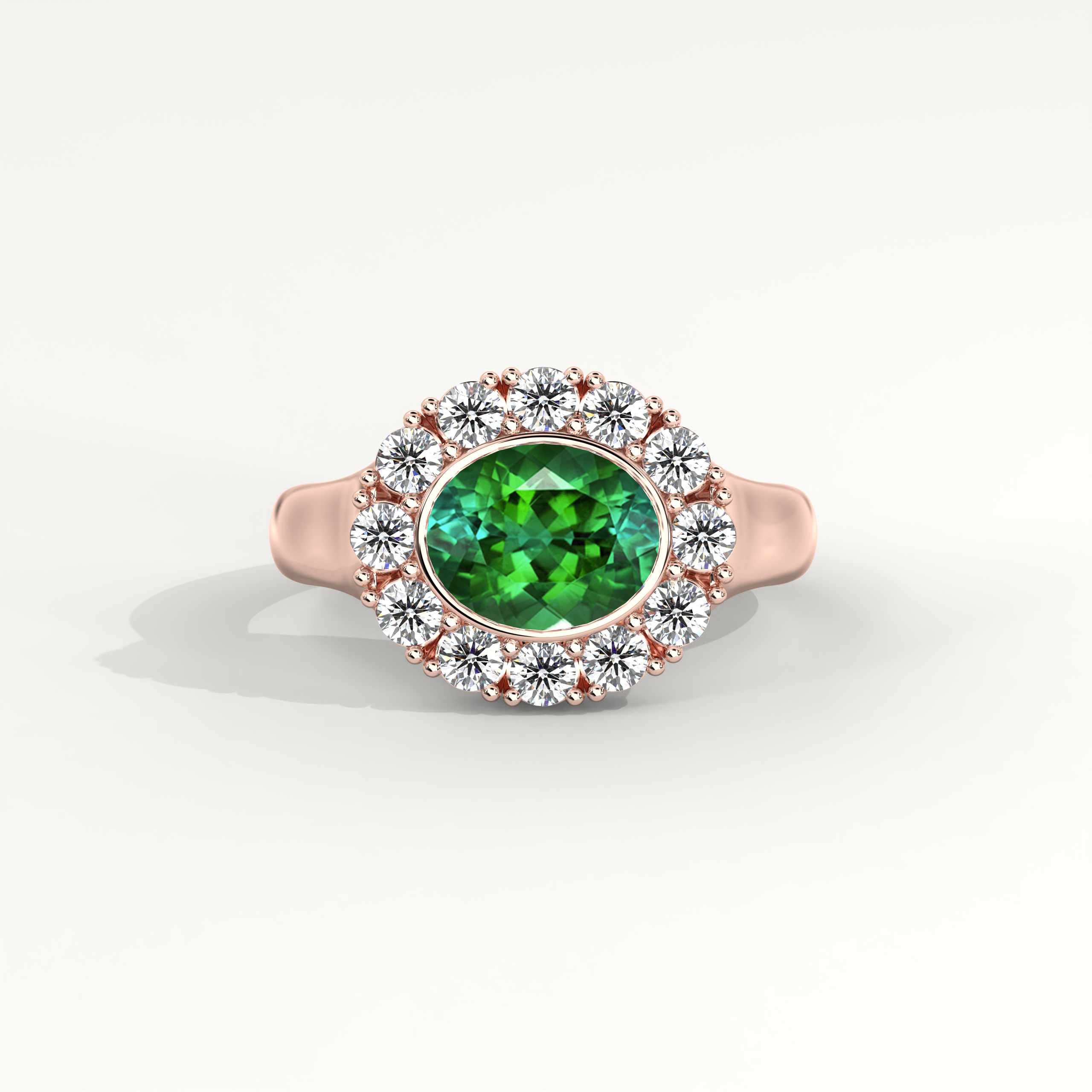 Kismet Ring in Green Tourmaline