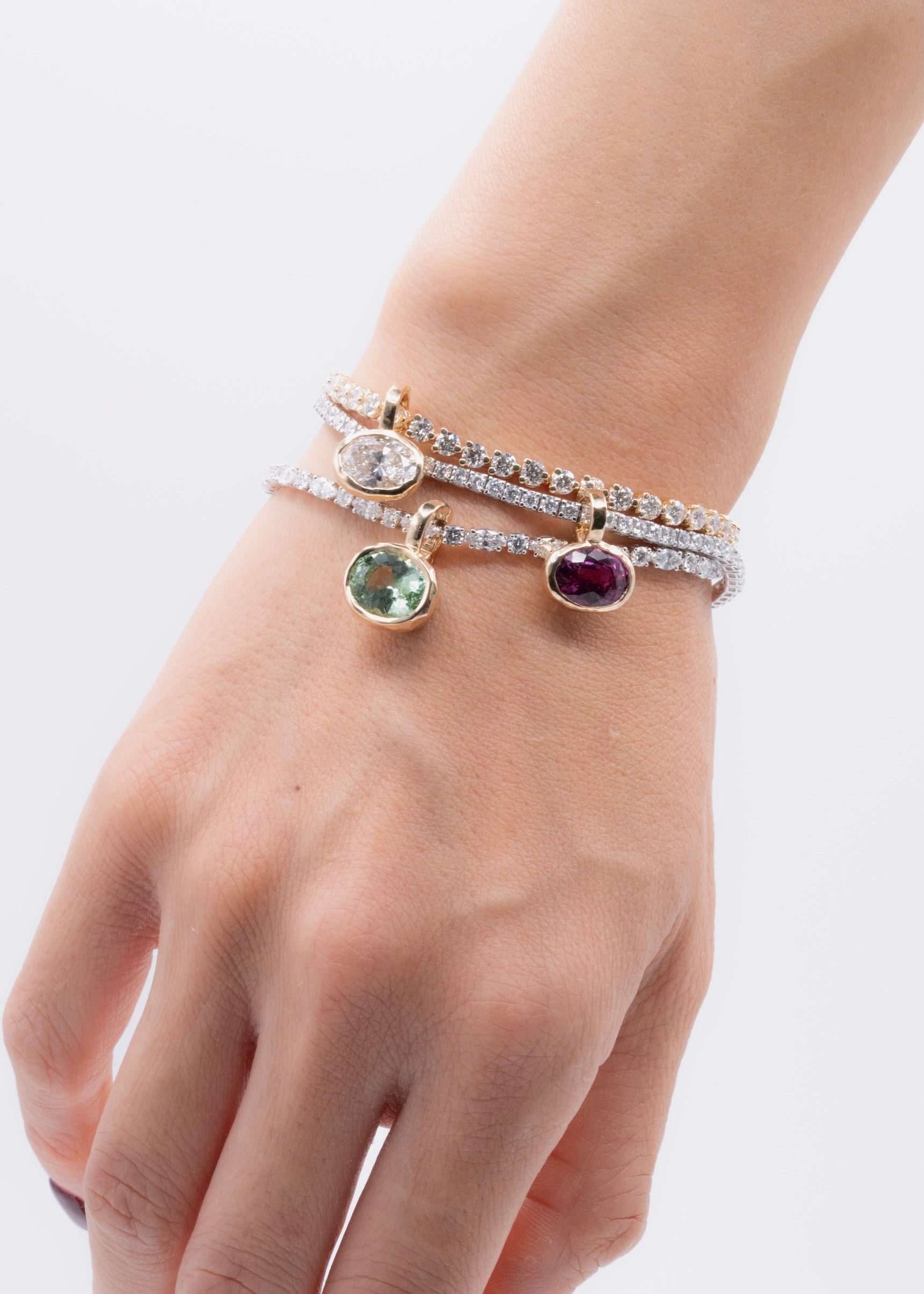 Aurum Pendant in Mint Green Tourmaline