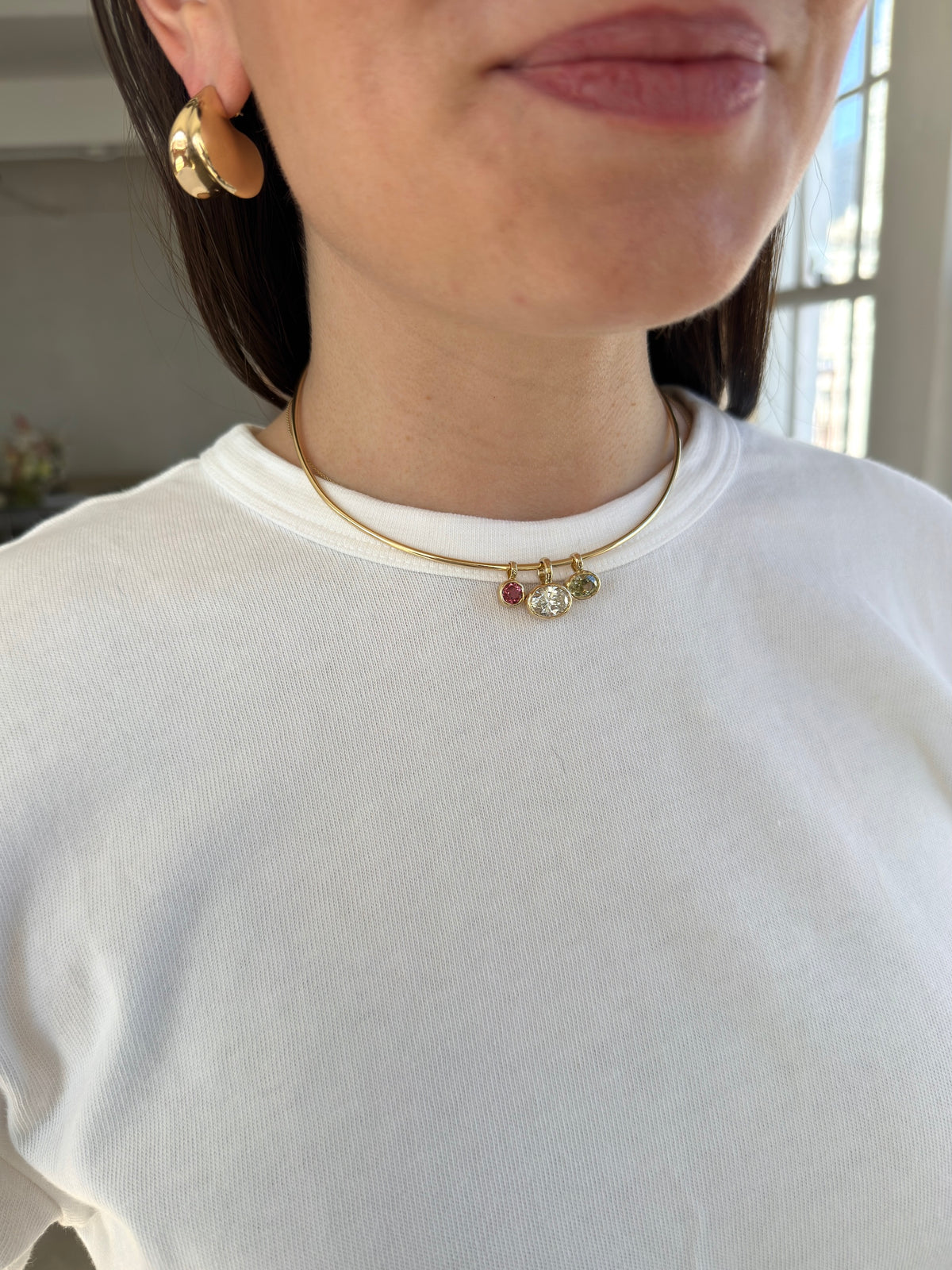 Aurum Pendant in Olive Diamond (One of One)