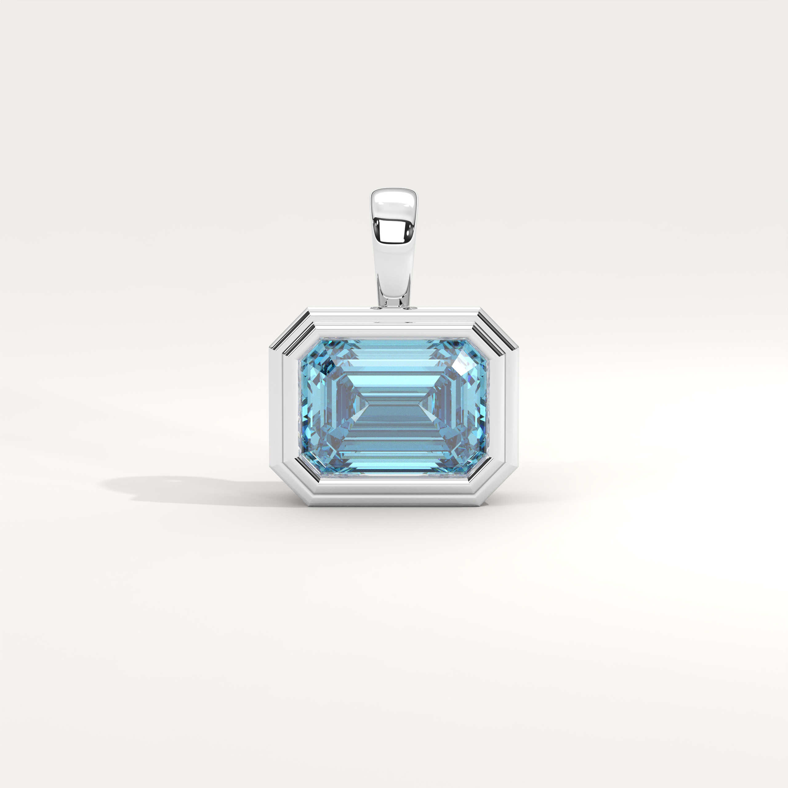 Helios Pendant in Aquamarine