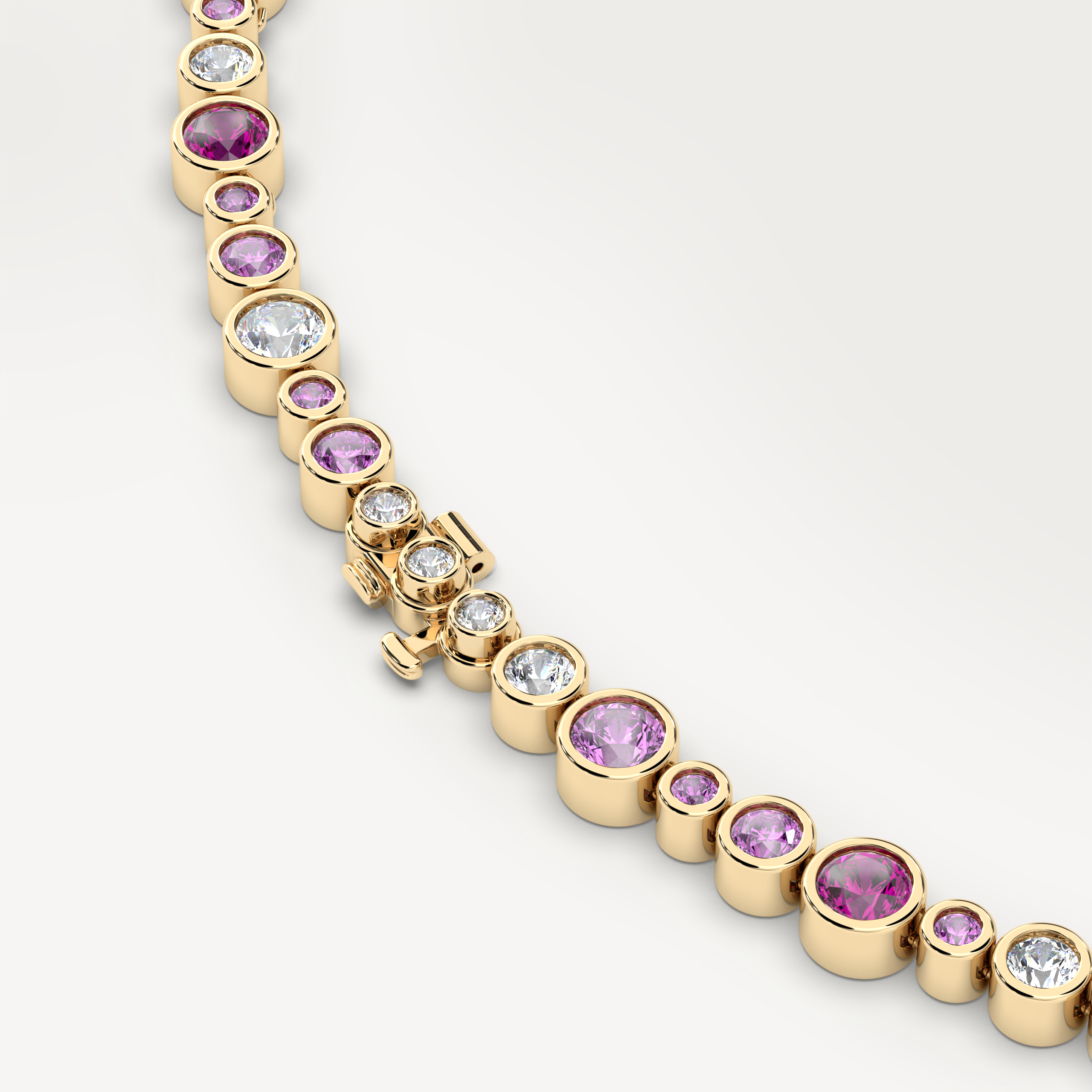 Celeste Necklace in Pink Sapphire