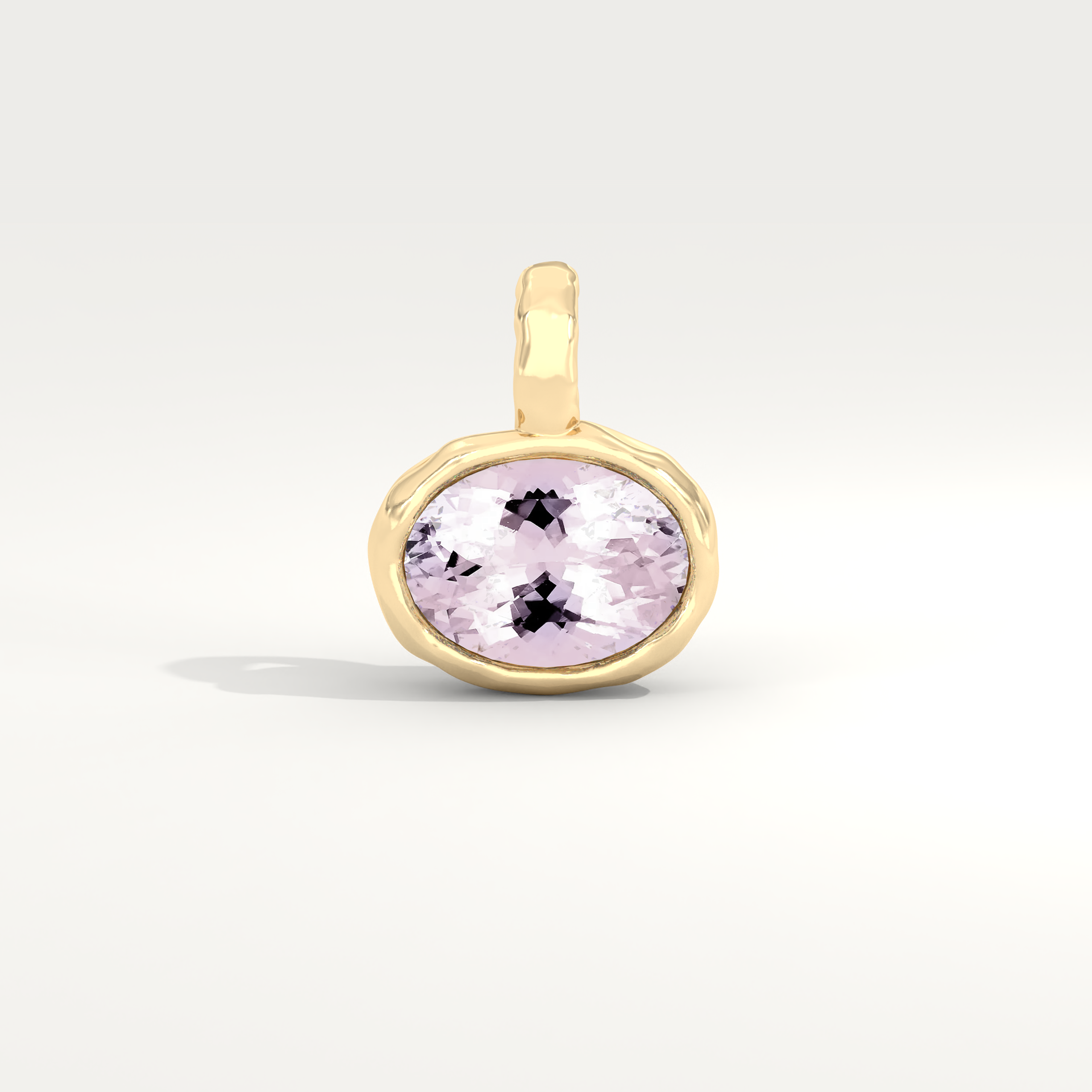 Aurum Pendant in Pink Morganite