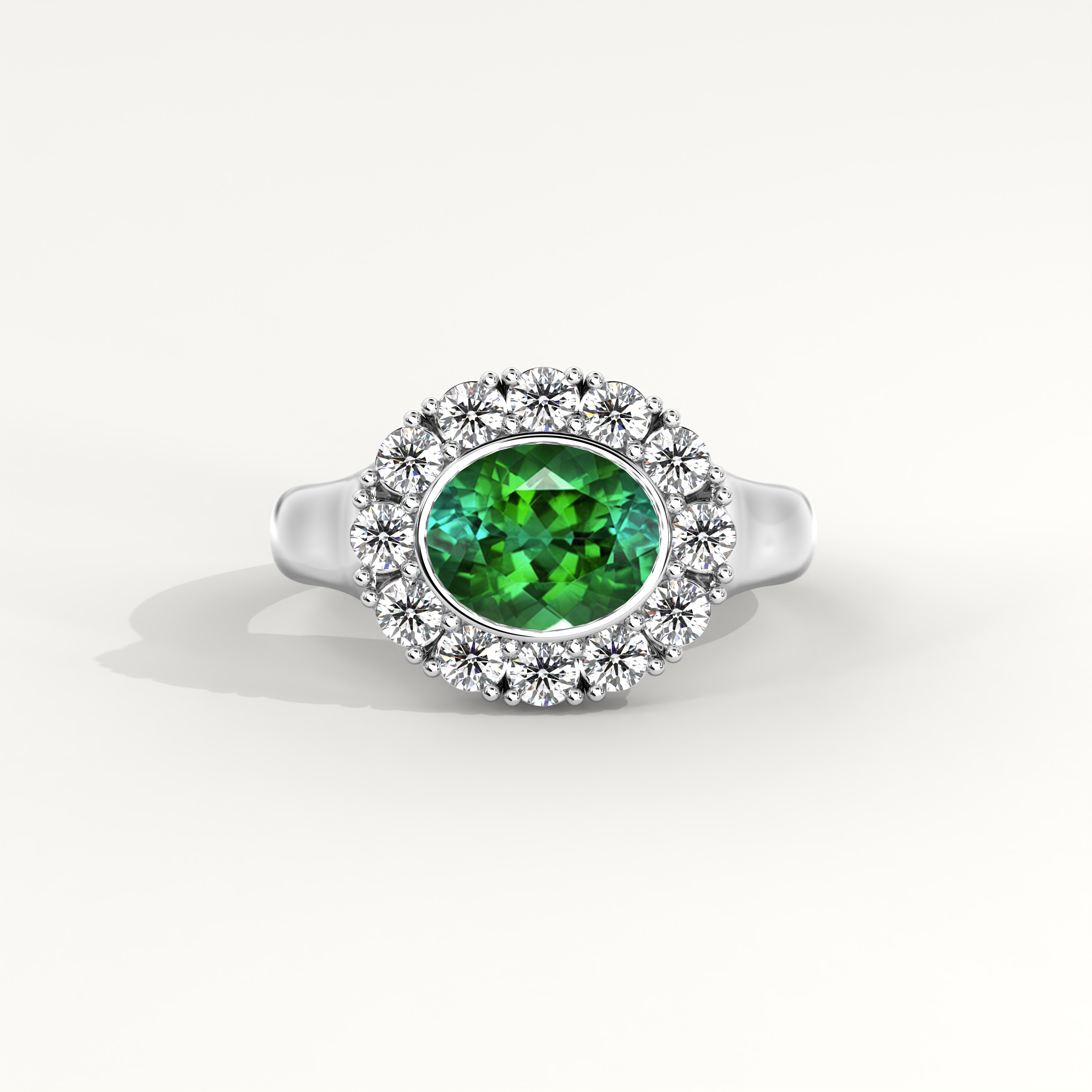 Kismet Ring in Green Tourmaline