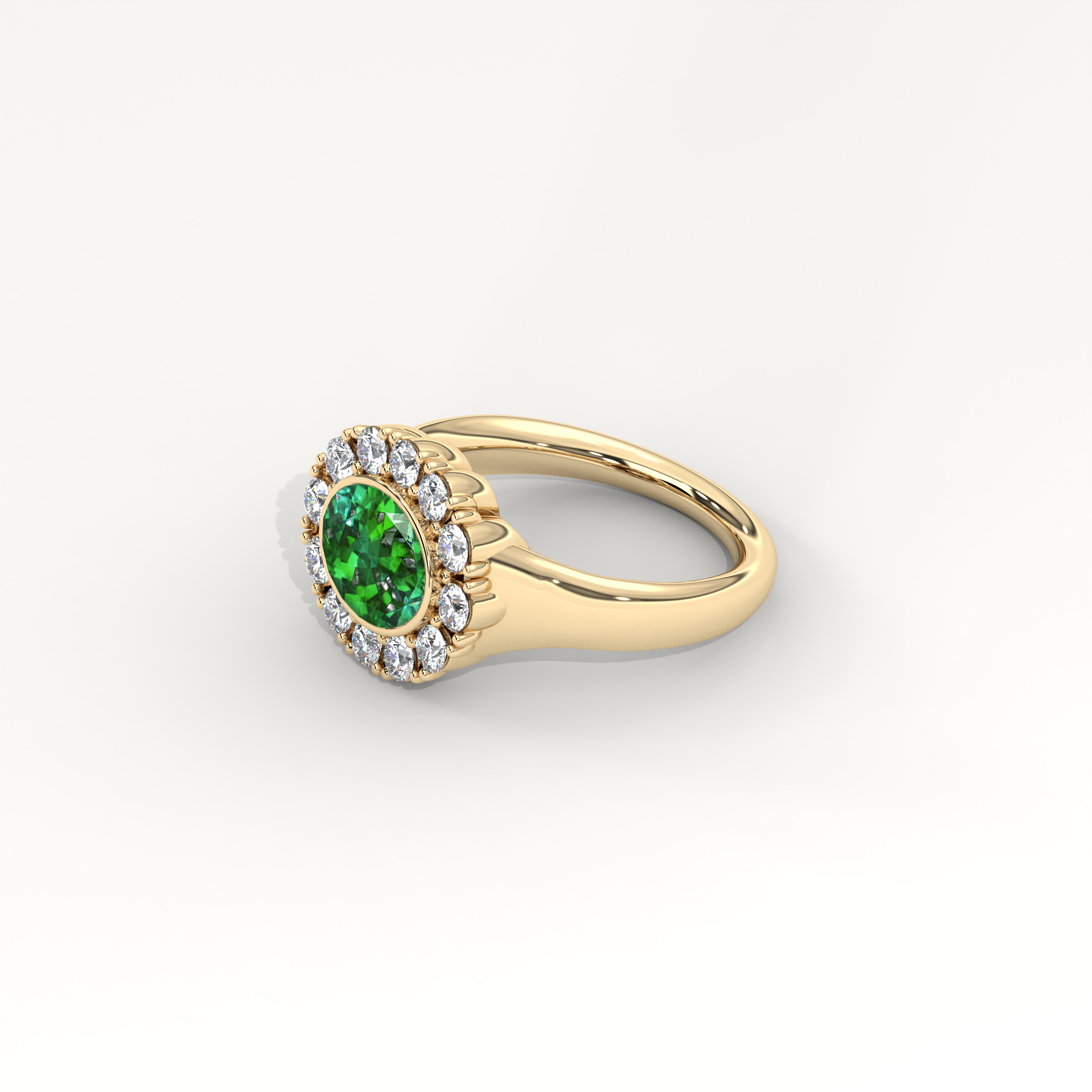 Kismet Ring in Green Tourmaline