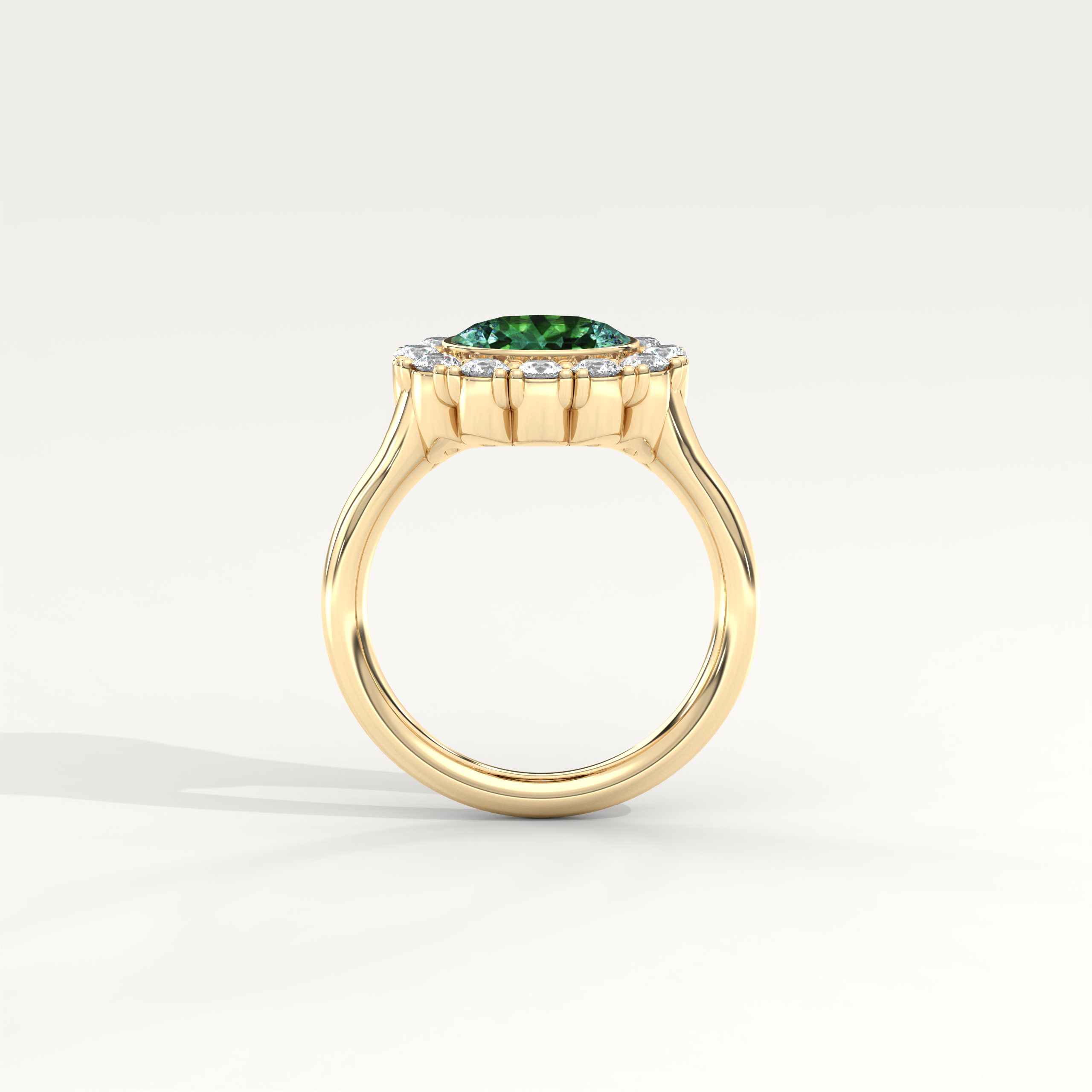 Kismet Ring in Green Tourmaline