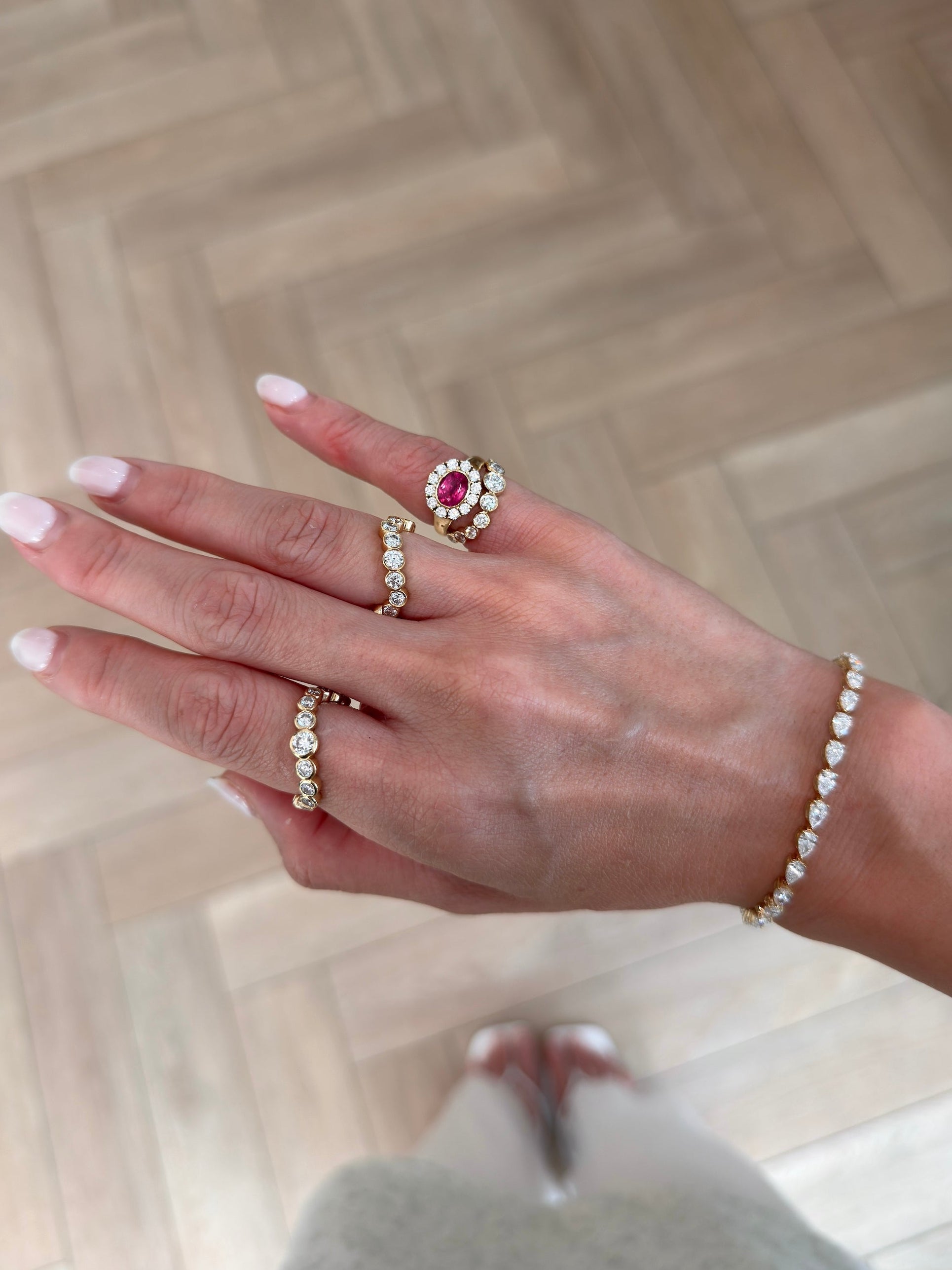 Kismet Ring in Pink Spinel
