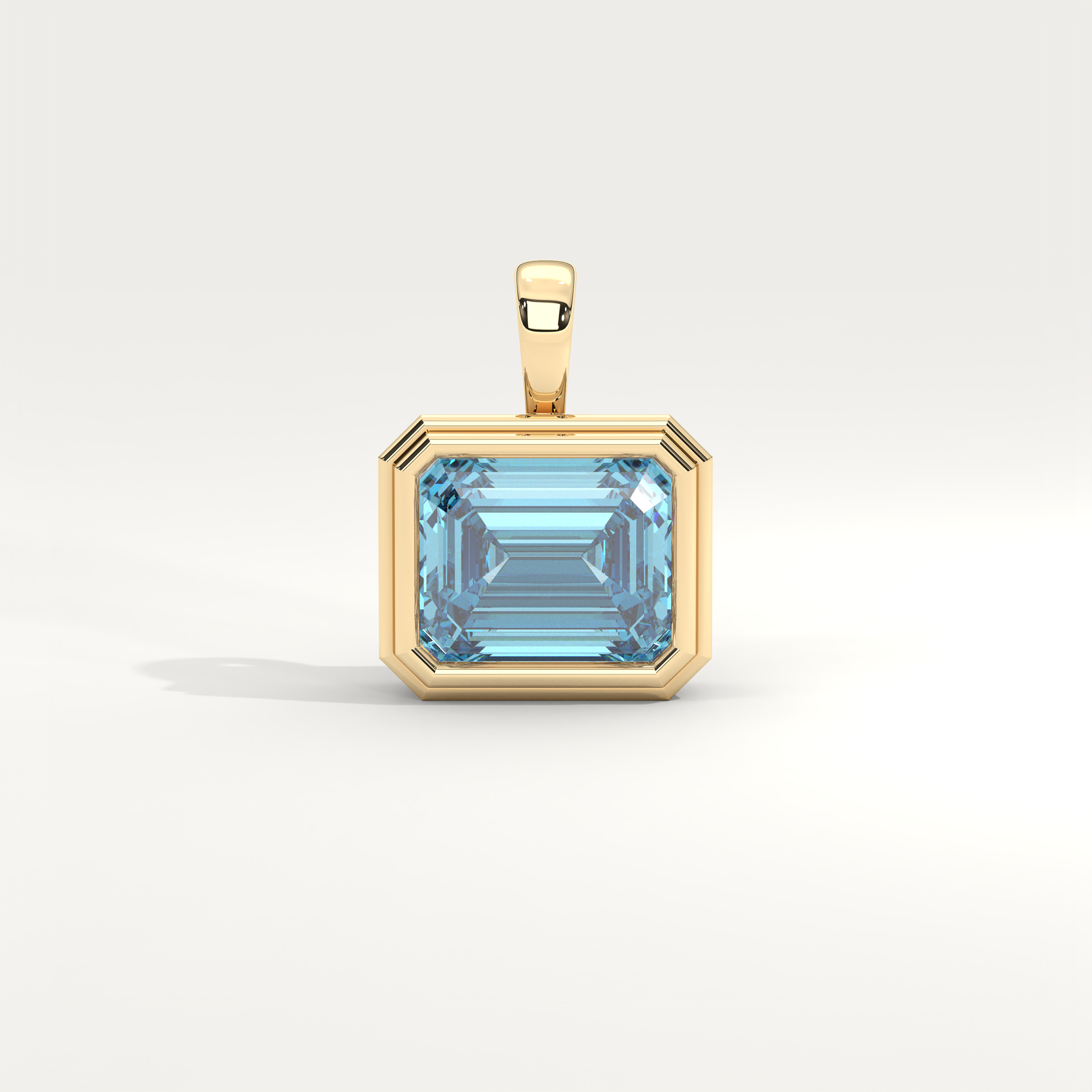 Helios Pendant in Aquamarine
