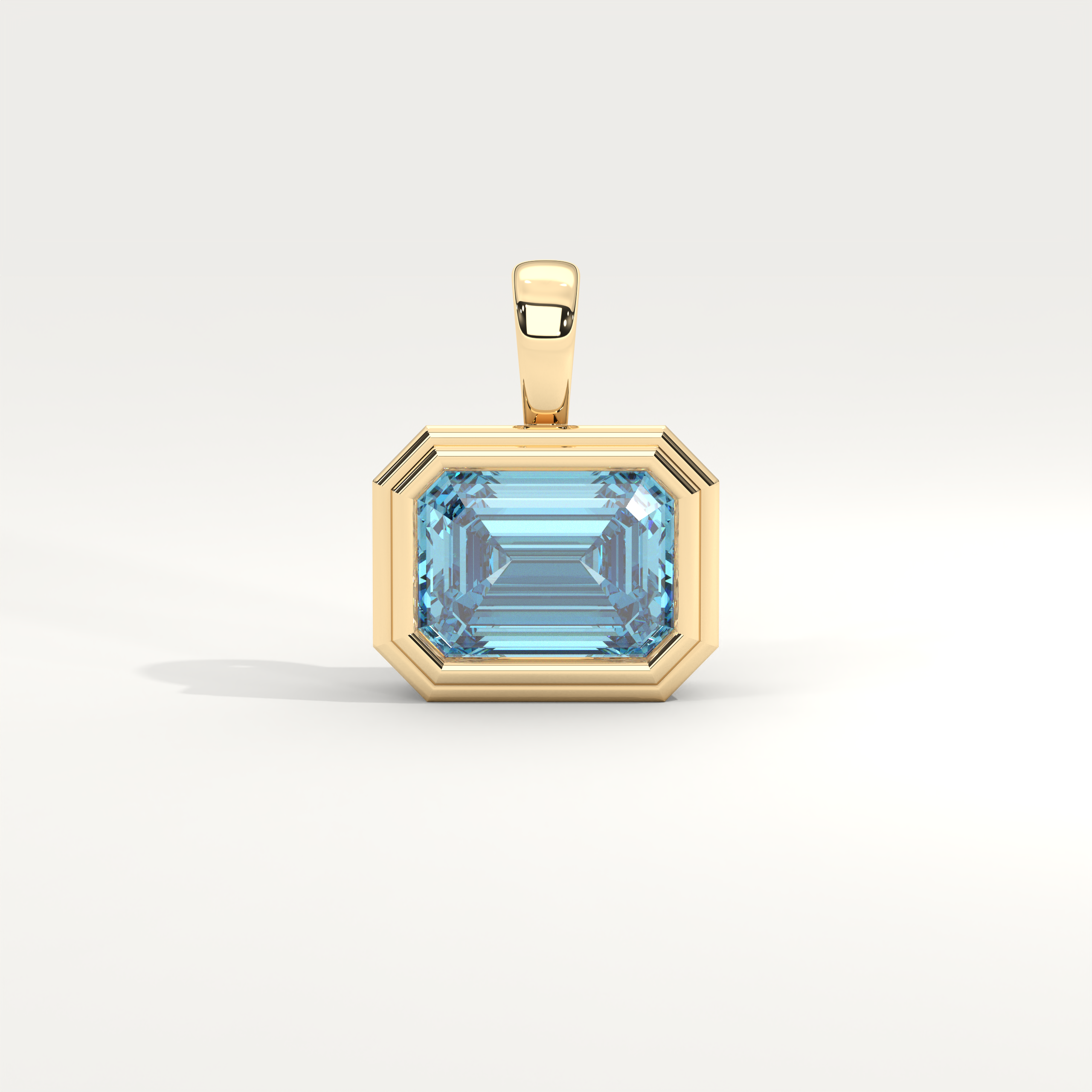 Helios Pendant in Aquamarine