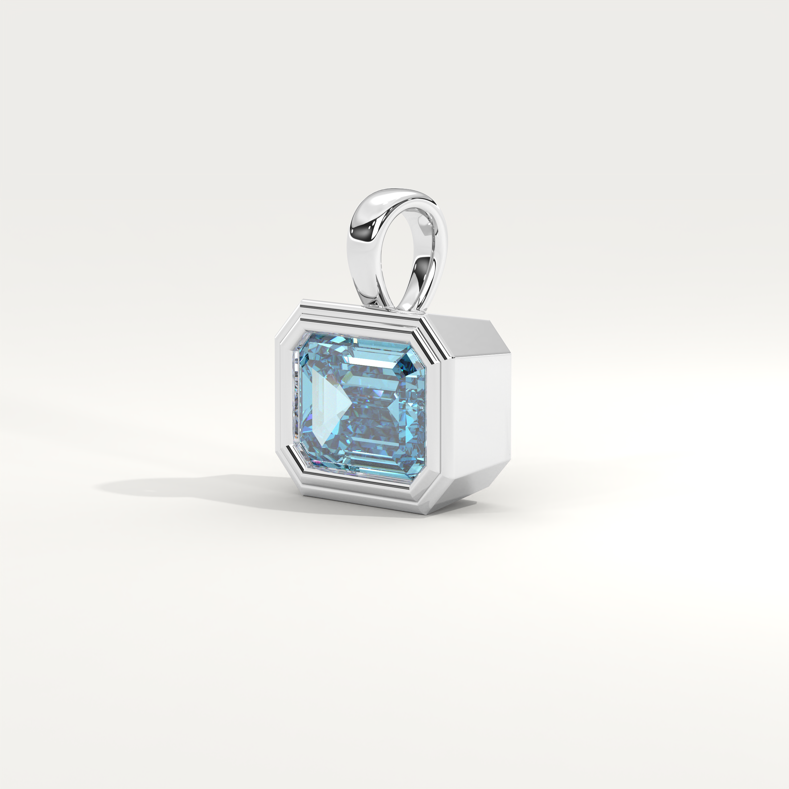 Helios Pendant in Aquamarine