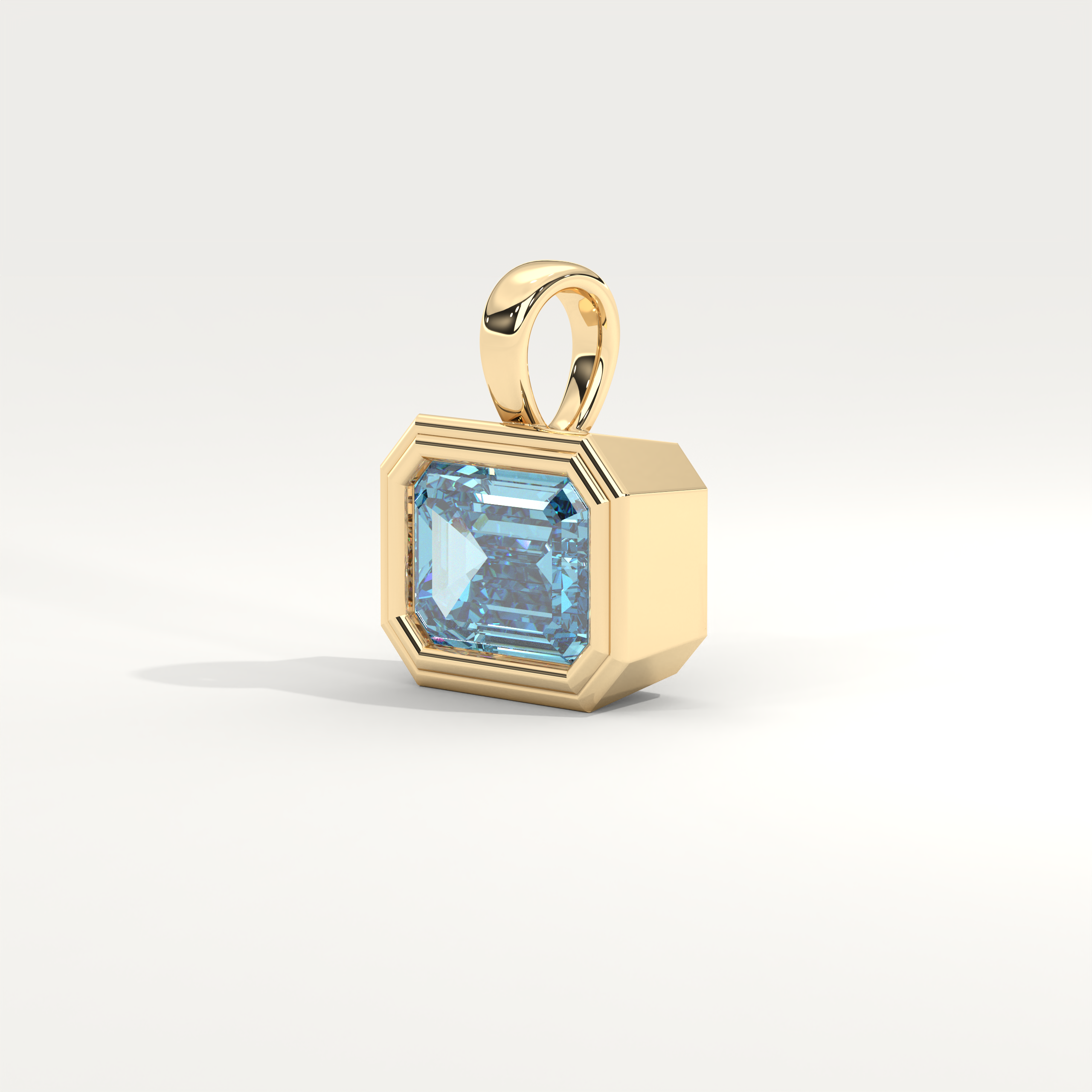 Helios Pendant in Aquamarine