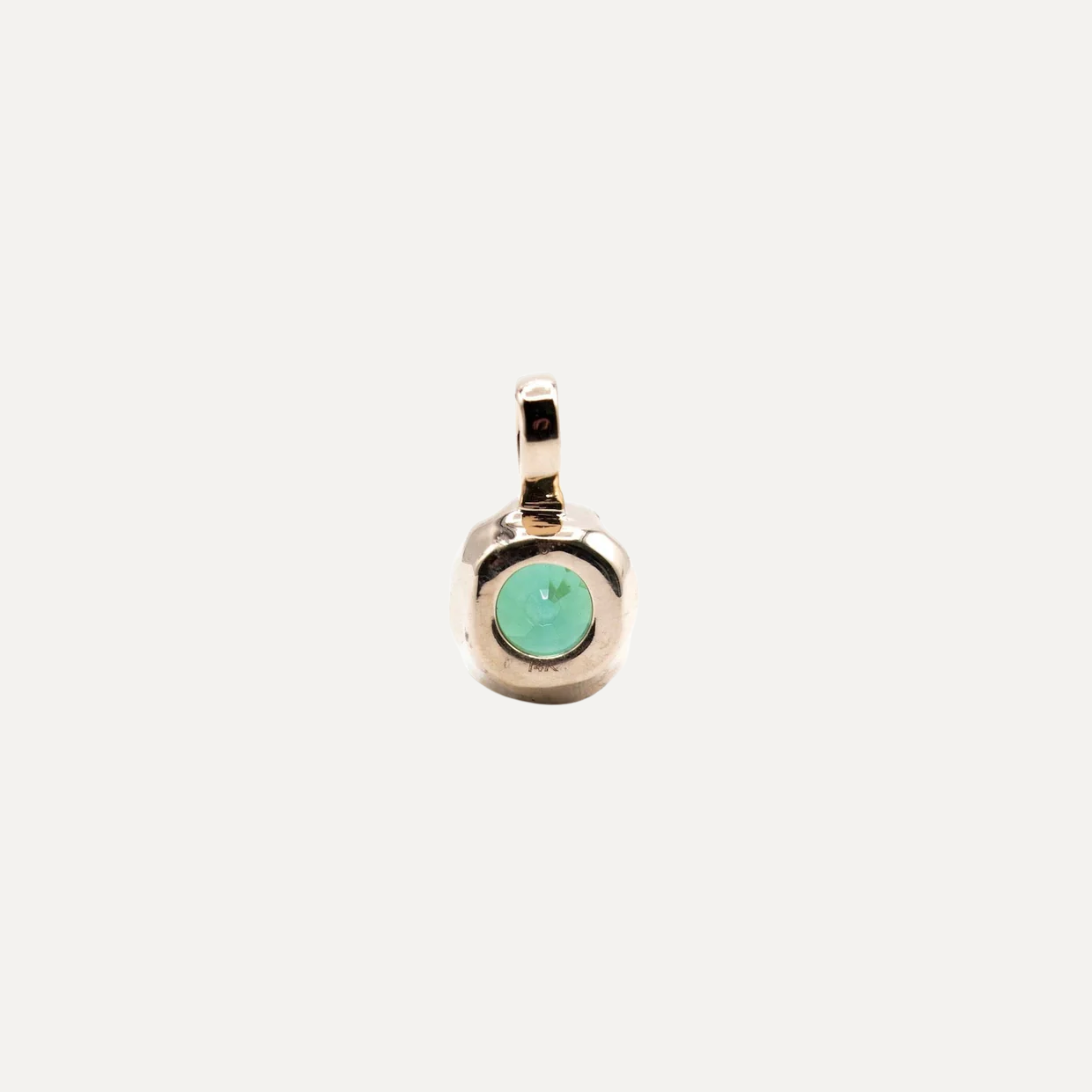 Petite Aurum Pendant in Dark Green Tourmaline